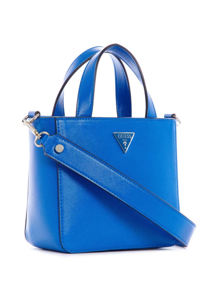 GUESS Layla Mini Women's Totes Royal | UK8653CMQ