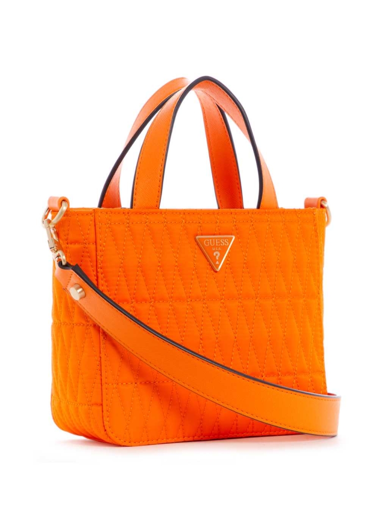 GUESS Layla Nylon Mini Women's Totes Orange | UK4601BHR