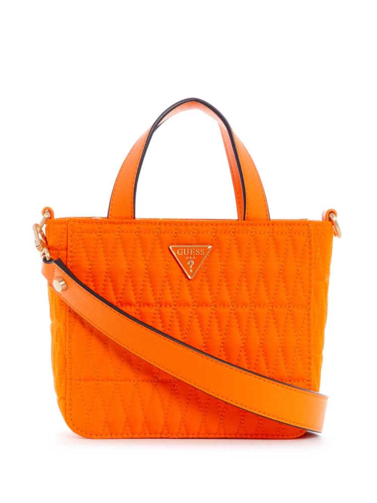 GUESS Layla Nylon Mini Women\'s Totes Orange | UK4601BHR