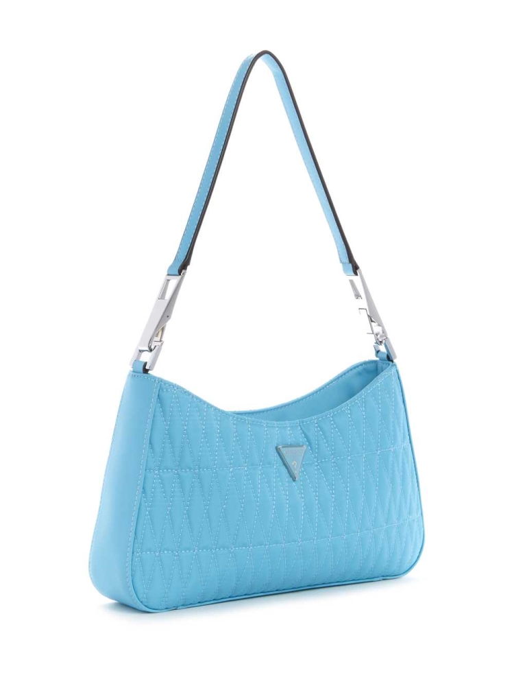 GUESS Layla Women's Shoulder Bags Light Turquoise | UK2786YTI