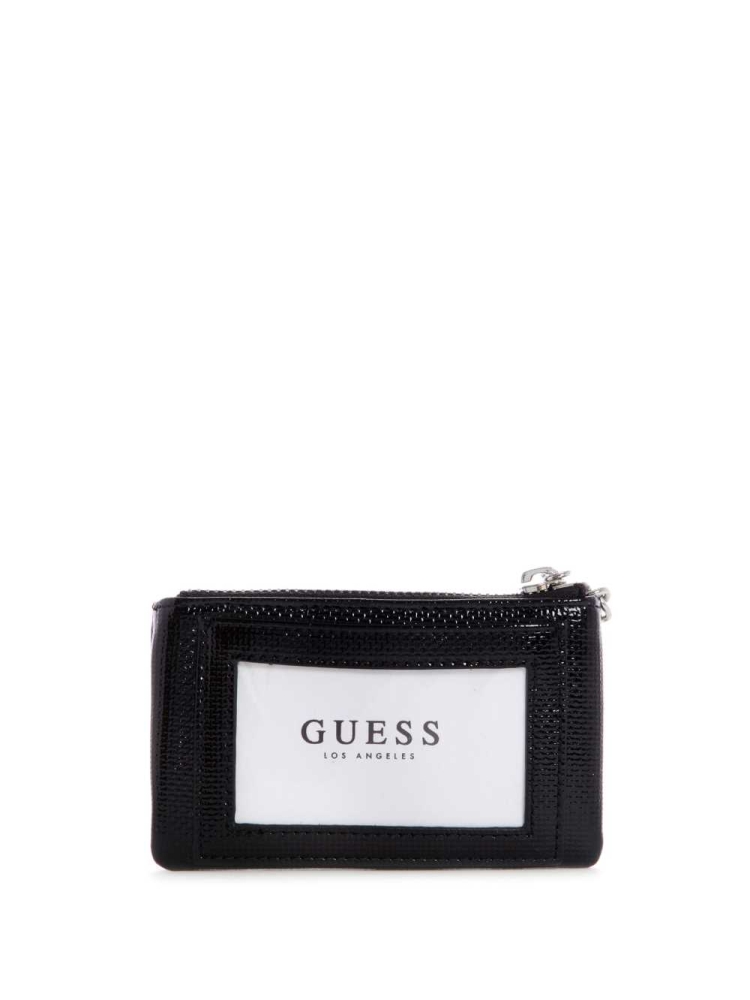 GUESS Layla Zip Pouch Women's Wallets Black | UK8029OQH