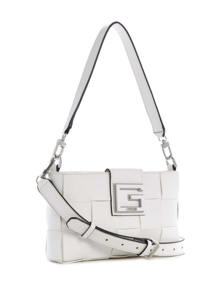 GUESS Liberty City Women's Shoulder Bags White | UK6253CLF