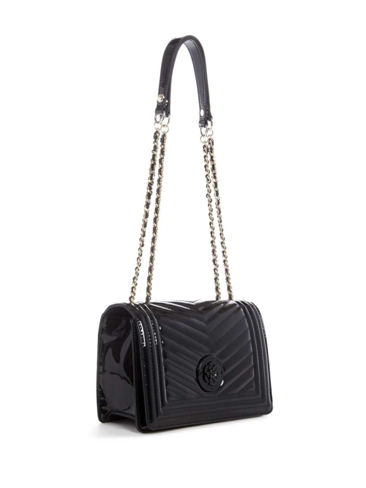 GUESS Lida Convertible Women's Crossbodies Black | UK3295AHC