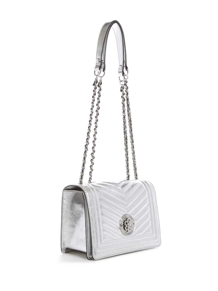 GUESS Lida Convertible Women's Crossbodies Silver | UK3506VYS