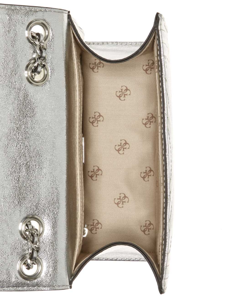 GUESS Lida Convertible Women's Crossbodies Silver | UK3506VYS