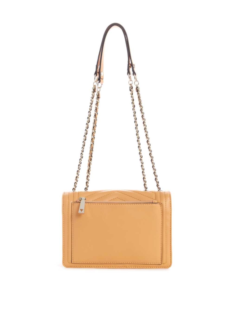 GUESS Lida Convertible Women's Crossbodies Apricot | UK5039PYZ