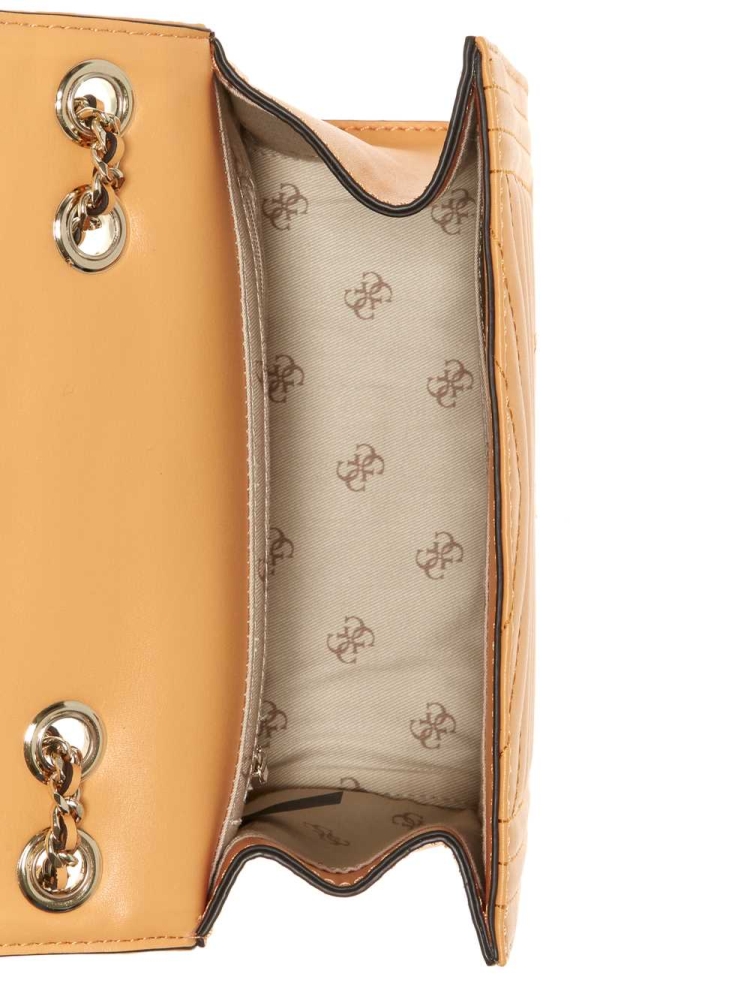 GUESS Lida Convertible Women's Crossbodies Apricot | UK5039PYZ