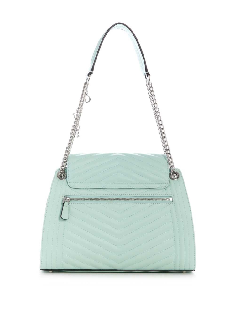 GUESS Lida Convertible Women's Satchels Light Turquoise | UK2615ADS