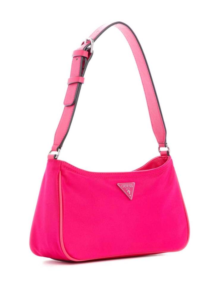 GUESS Little Bay Women's Shoulder Bags Fuchsia | UK0465EHQ