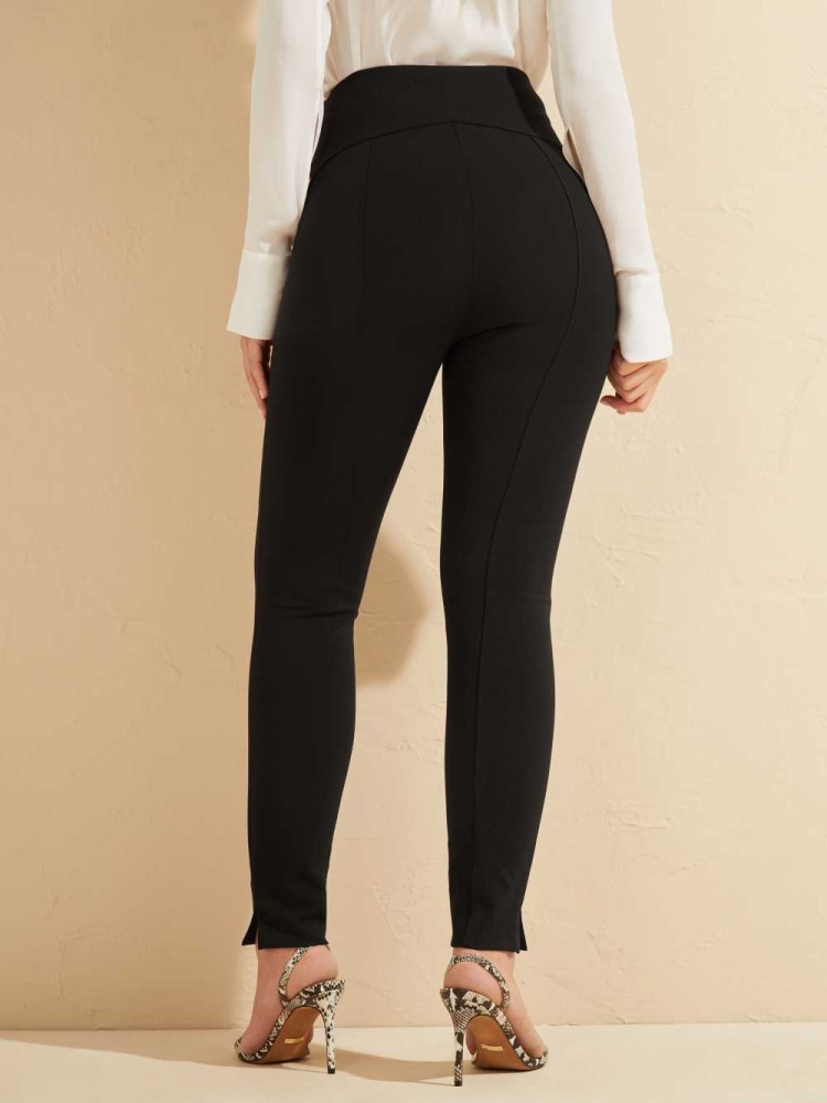 GUESS Moxie High-Rise Skinny Women's Pants Black | UK8762MWC