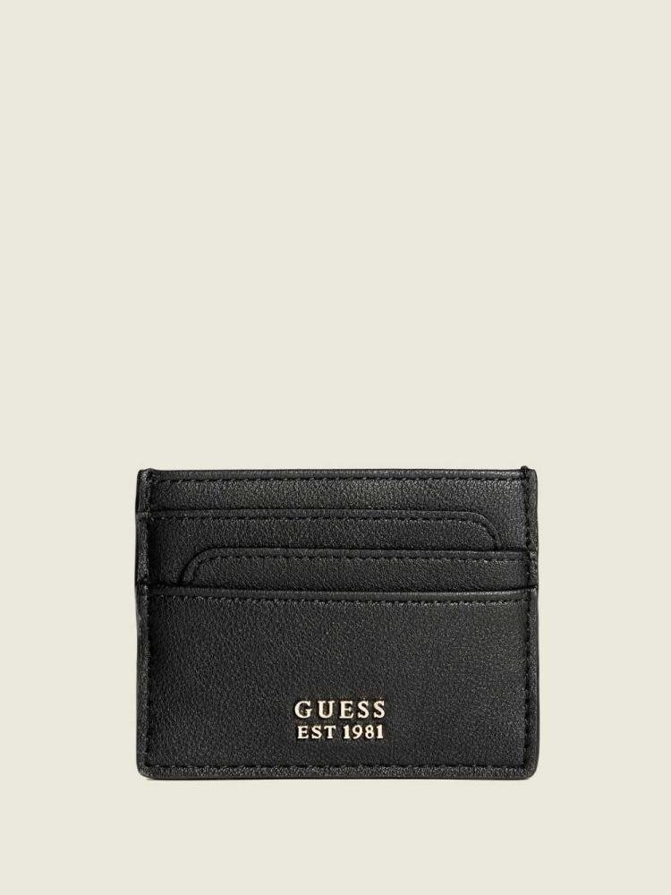 GUESS NOELLE SLG CARD HOLD Women\'s Wallets Black | UK5318PDK