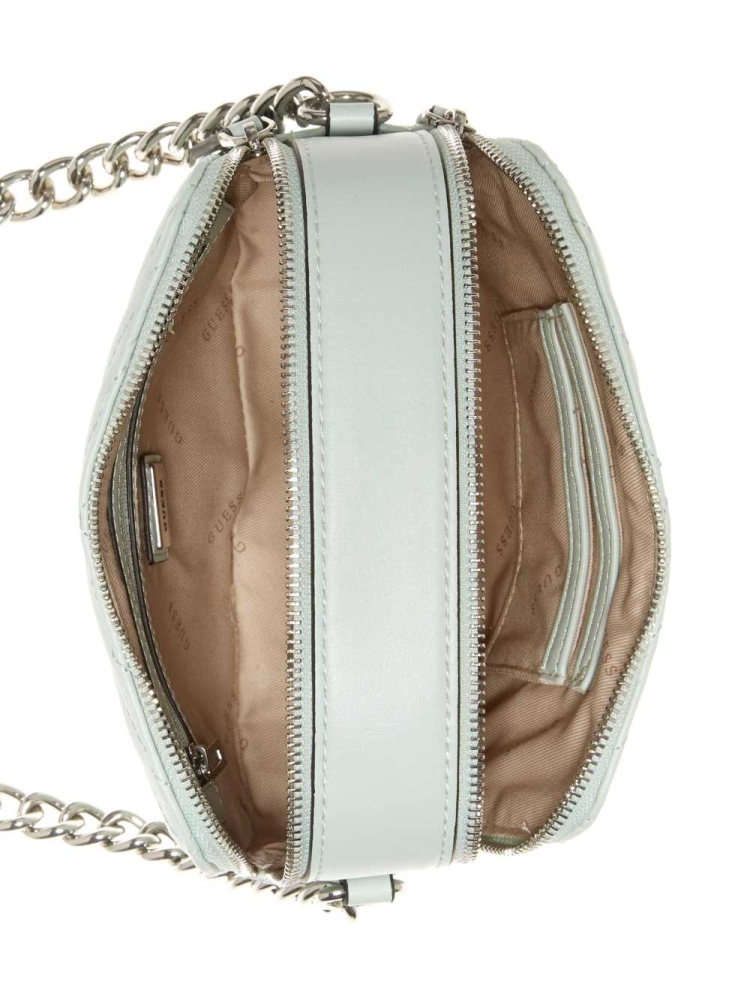 GUESS Noelle Camera Women's Crossbodies Light Turquoise | UK8579FIN