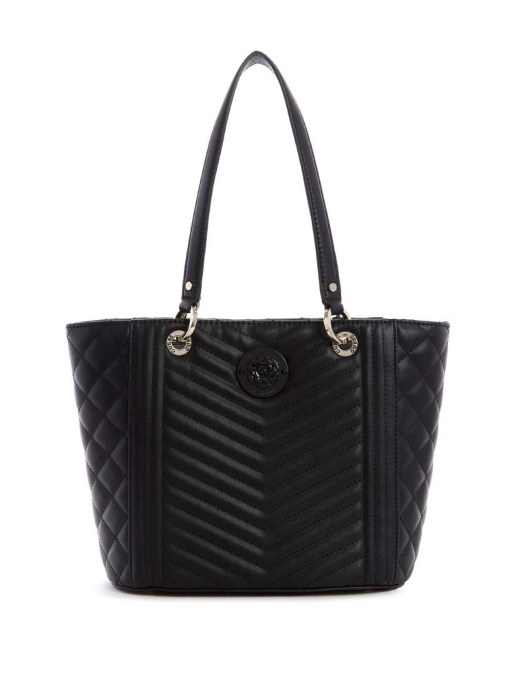 GUESS Noelle Small Elite Women\'s Totes Black | UK4762MHK