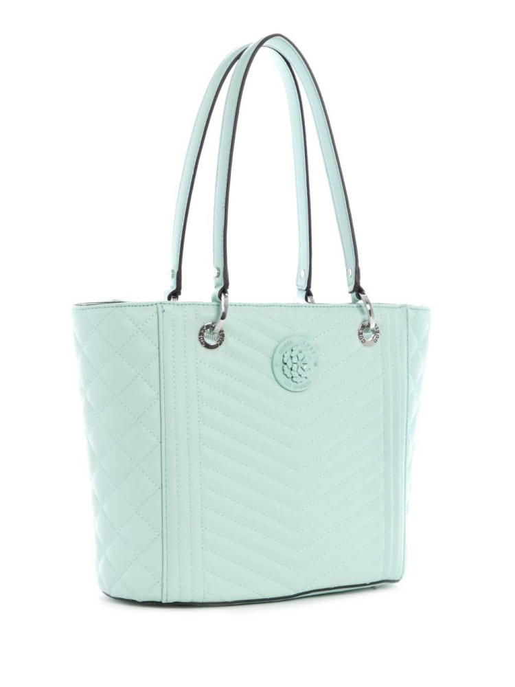 GUESS Noelle Small Elite Women's Totes Light Turquoise | UK0726JTZ