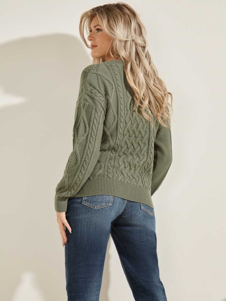 GUESS Noemi Cable Knit Women's Sweaters Multicolor | UK8193XDE