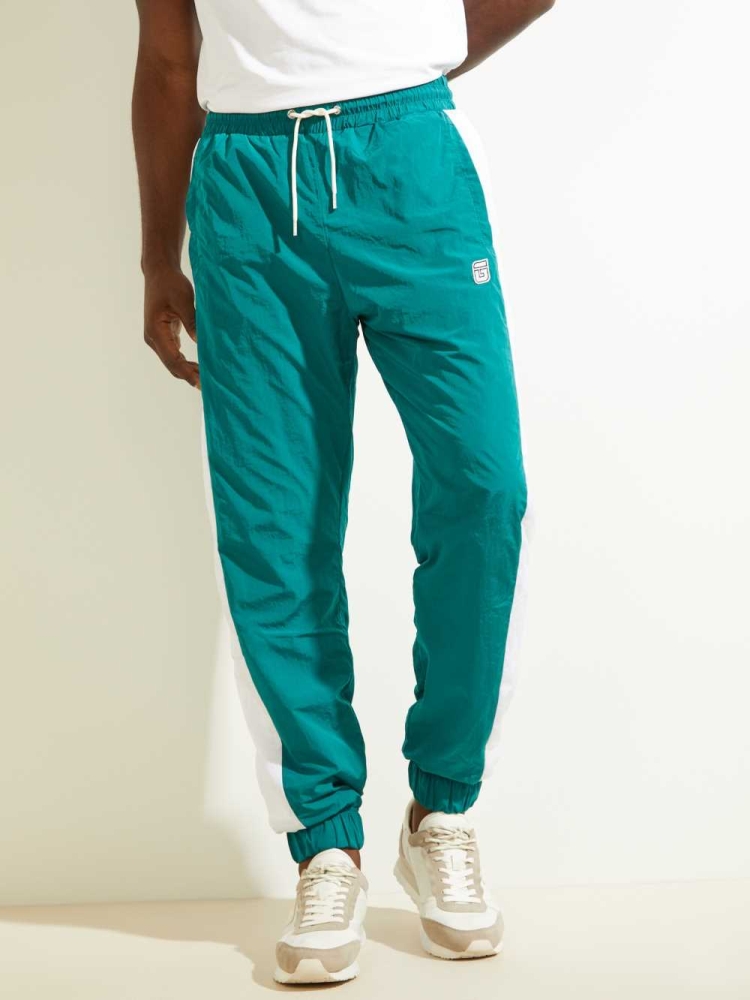 GUESS Nowell Men's Joggers Green | UK5796BJX