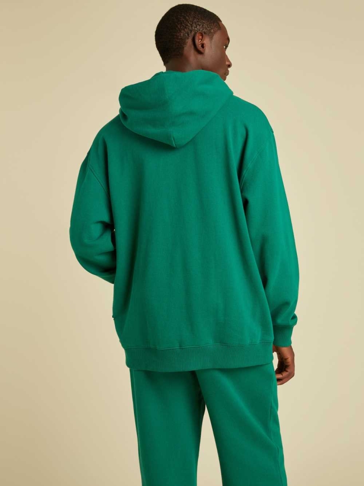 GUESS Originals Kit Logo Men's Hoodies Green | UK0917EXC