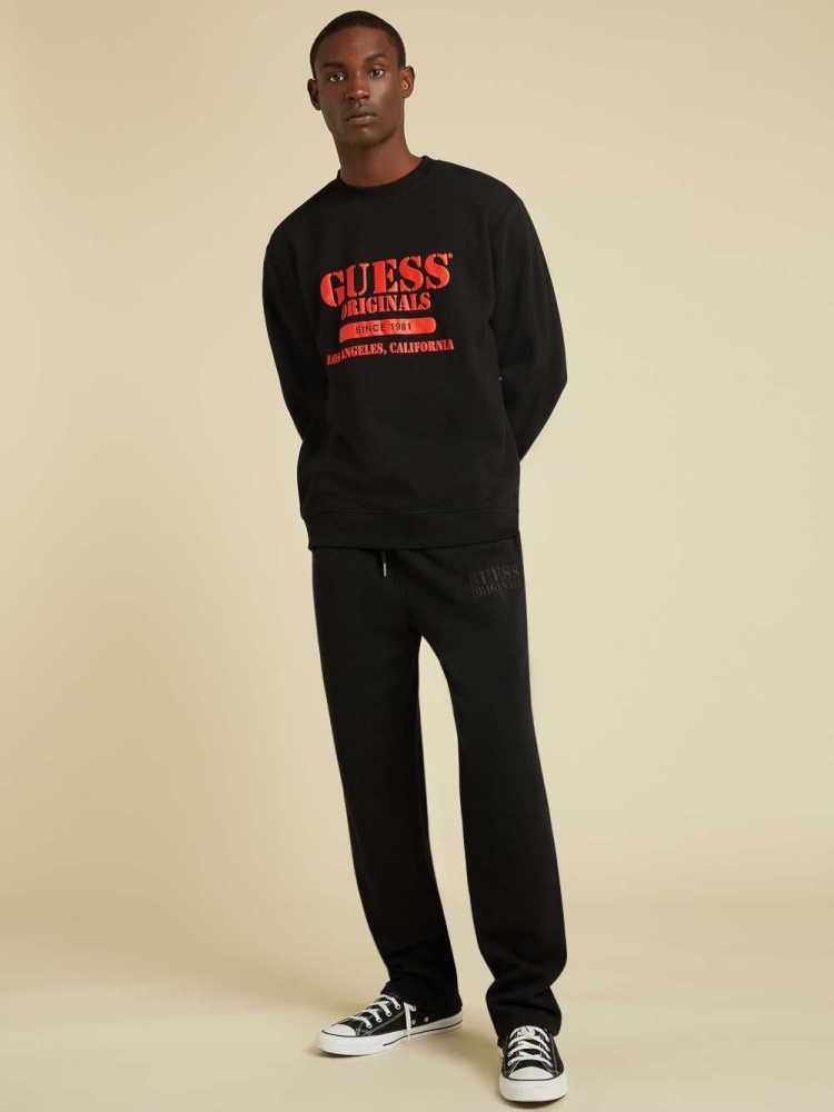 GUESS Originals Kit Men's Joggers Black | UK5036RSX