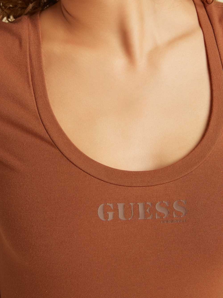 GUESS Originals Logo Women's Bodysuit Red | UK5943LGC