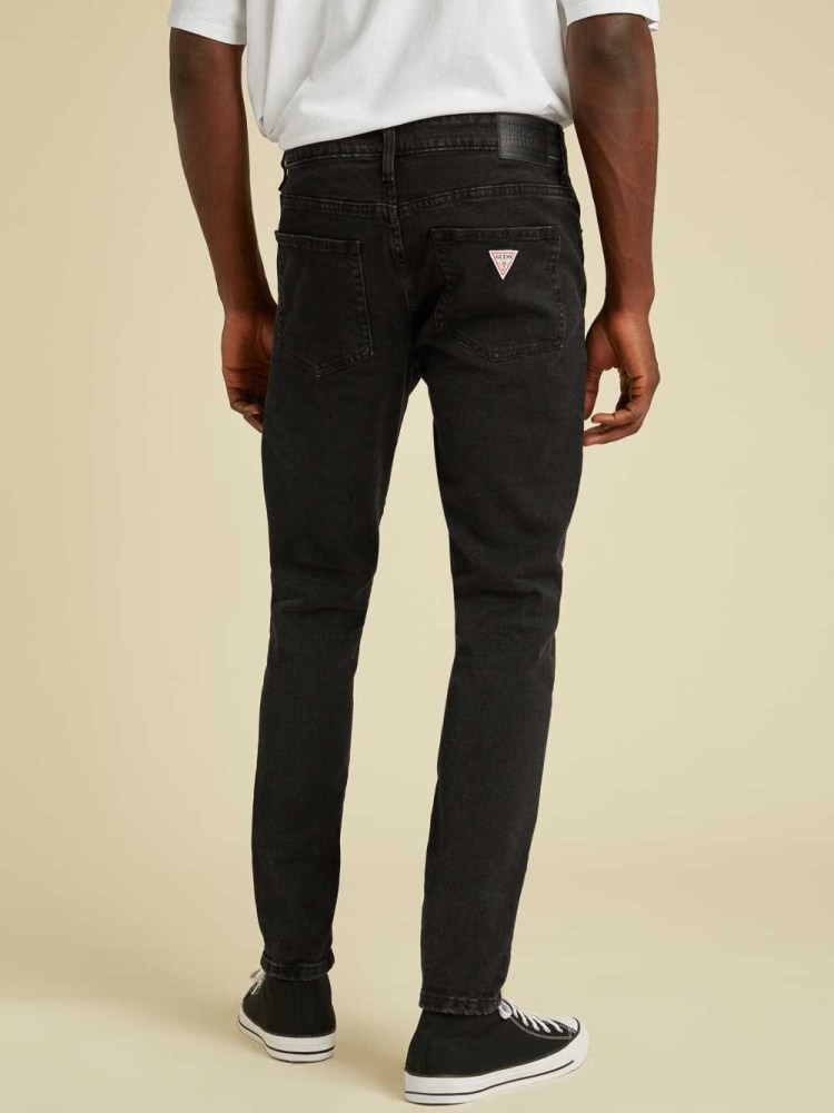 GUESS Originals Skinny Men's Jeans Black Wash | UK2745KJA