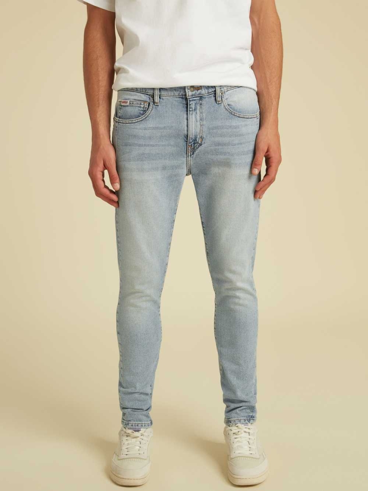 GUESS Originals Skinny Men's Jeans Light Wash | UK2739TAY