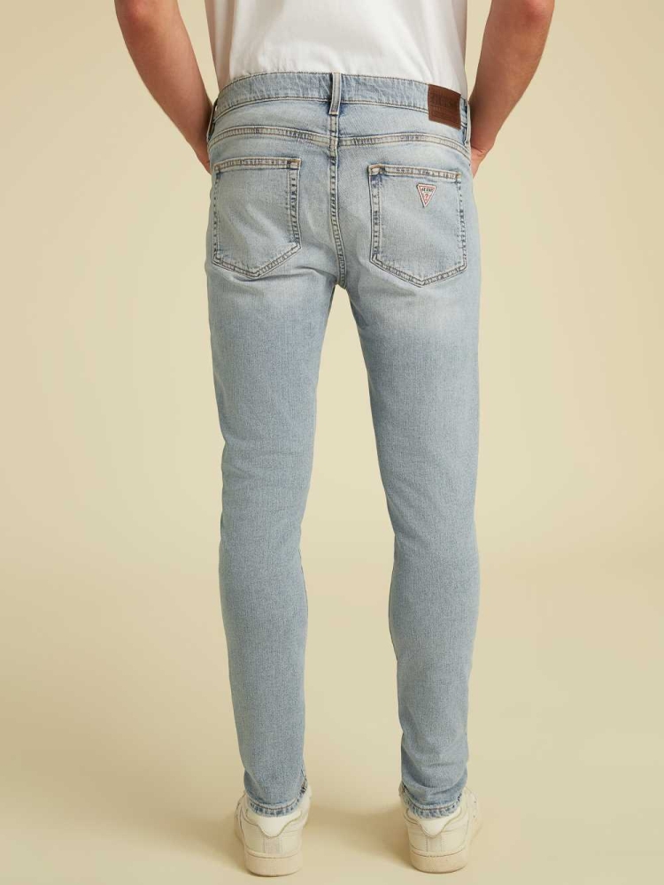 GUESS Originals Skinny Men's Jeans Light Wash | UK2739TAY