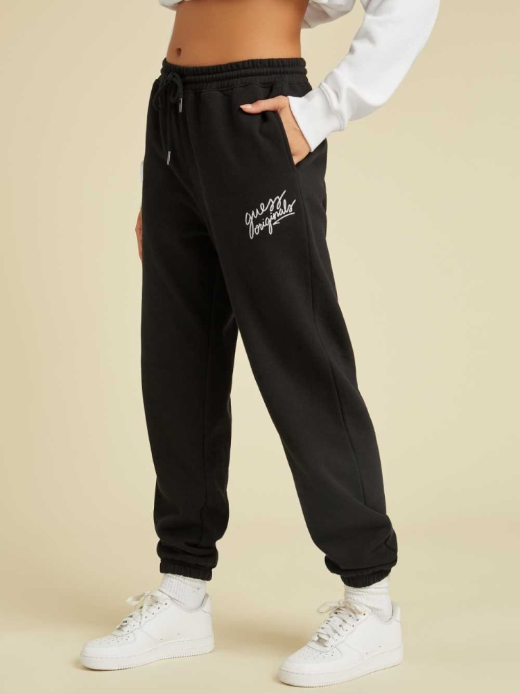 GUESS Originals Women's Sweatpants Black | UK2038JQA