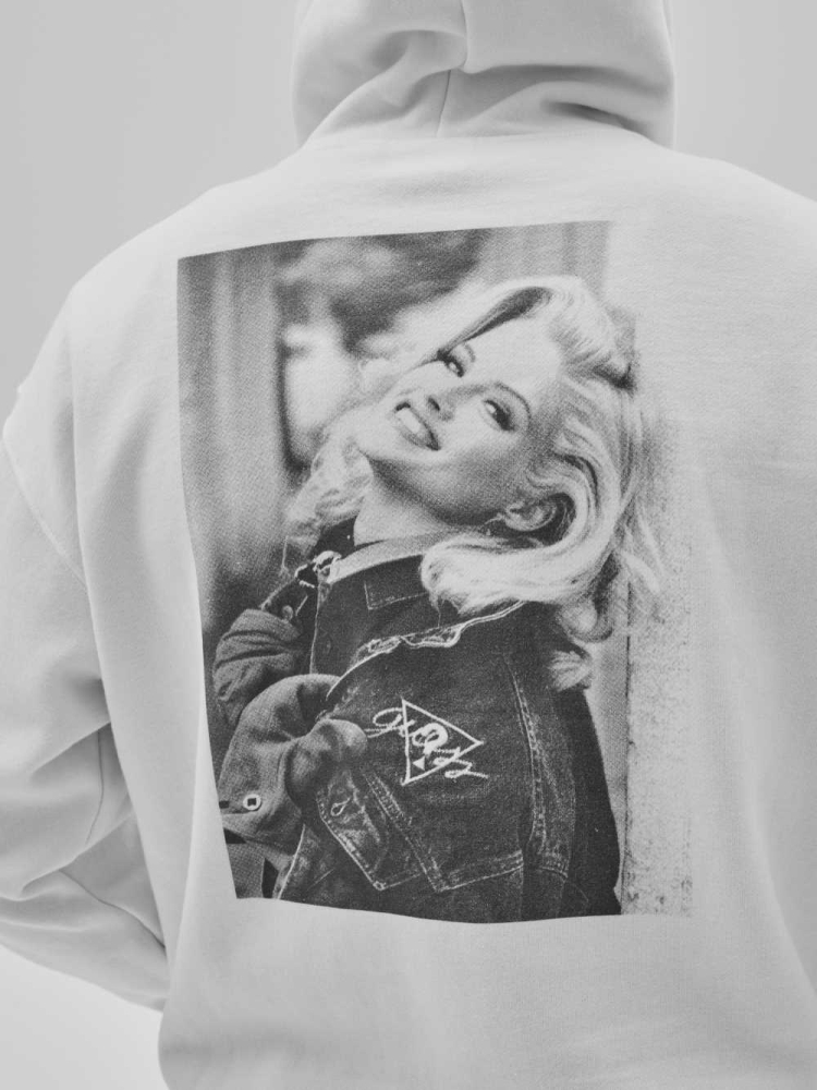 GUESS Originals x Anna Nicole Smith Men's Hoodies White | UK4805NHP