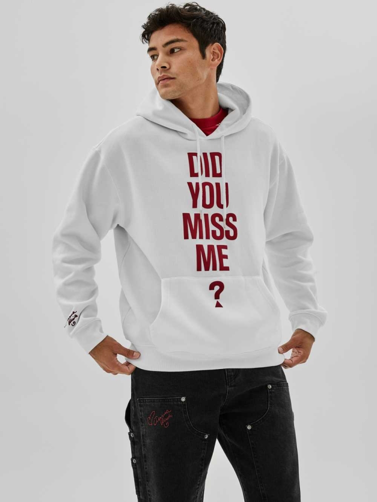 GUESS Originals x Anna Nicole Smith Men\'s Hoodies White | UK4805NHP