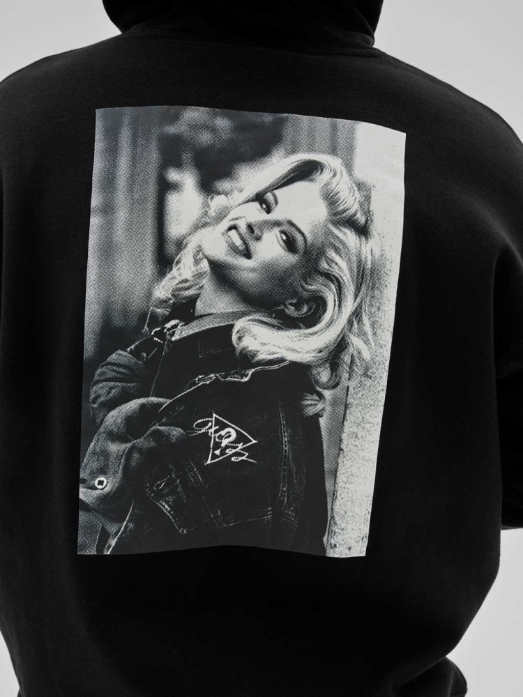 GUESS Originals x Anna Nicole Smith Men's Hoodies Black | UK7549NZV