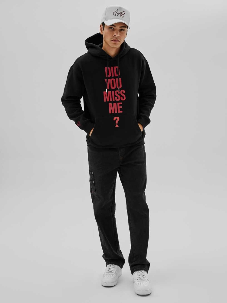 GUESS Originals x Anna Nicole Smith Men's Hoodies Black | UK7549NZV