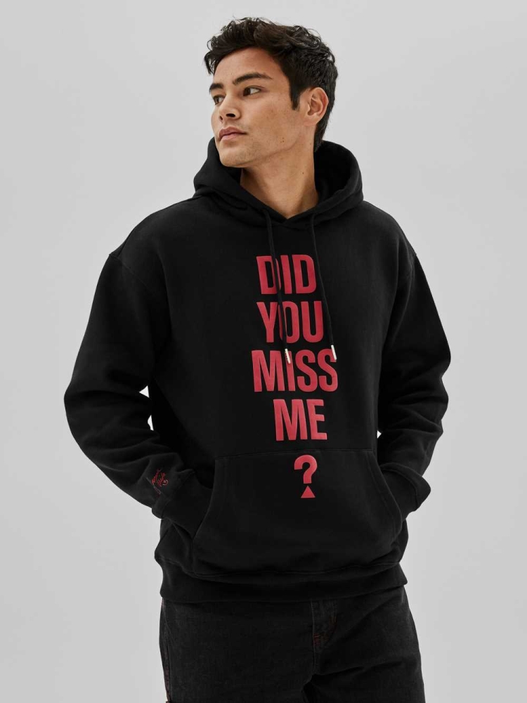 GUESS Originals x Anna Nicole Smith Men\'s Hoodies Black | UK7549NZV