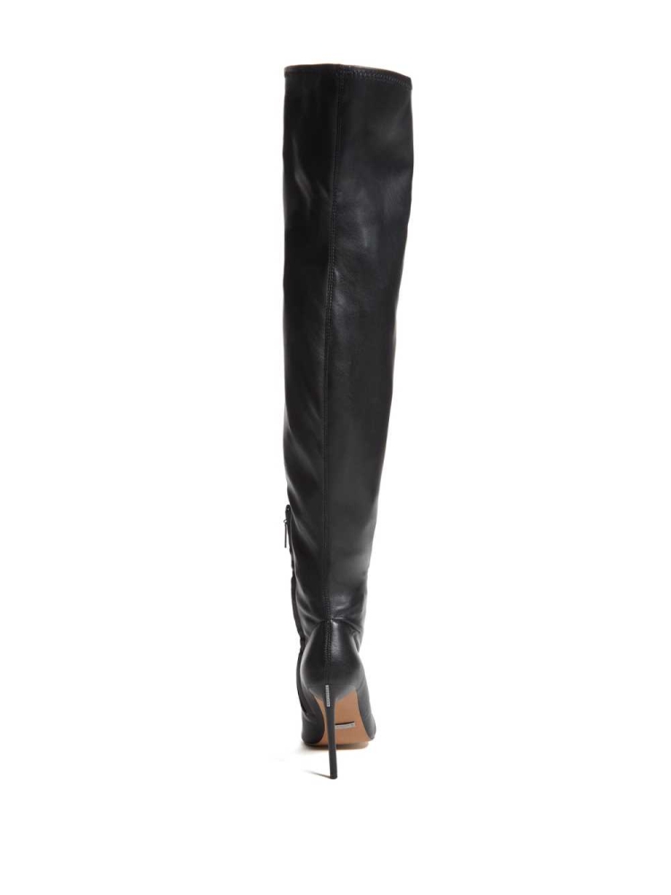 GUESS Over-the-Knee Heeled Women's Boots Black | UK8647VYE