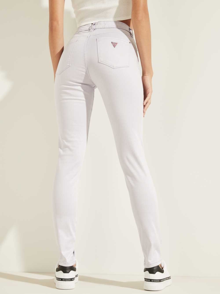 GUESS Pastel Sexy Curve Skinny Women's Jeans Light Purple | UK0198CDP