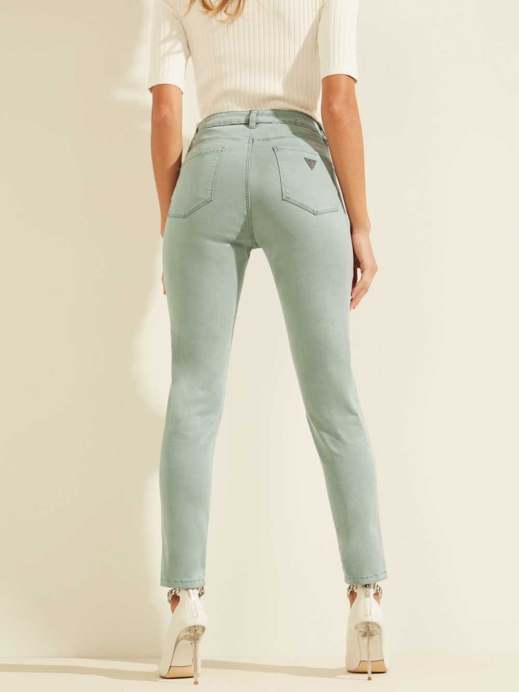 GUESS Pastel Sexy Curve Skinny Women's Jeans Turquoise | UK0817JCG