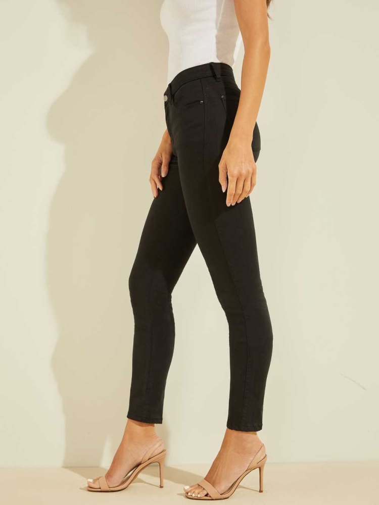 GUESS Pastel Sexy Curve Skinny Women's Jeans Black | UK3015CFG