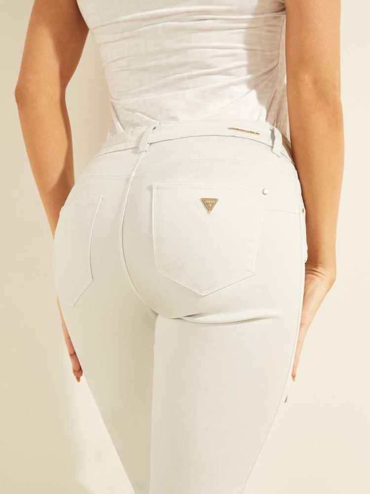 GUESS Pastel Sexy Curve Skinny Women's Jeans White | UK7328RLB