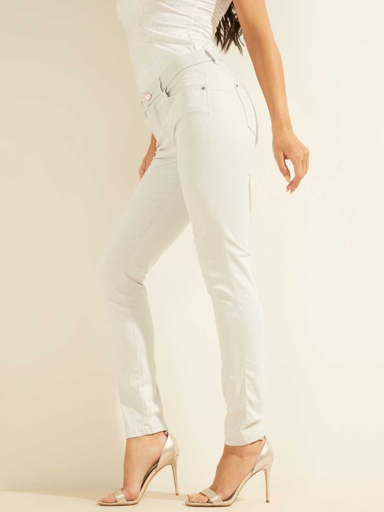 GUESS Pastel Sexy Curve Skinny Women's Jeans White | UK7328RLB