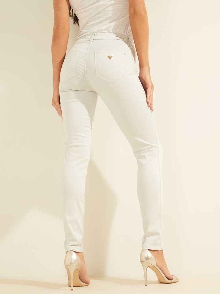 GUESS Pastel Sexy Curve Skinny Women's Jeans White | UK7328RLB