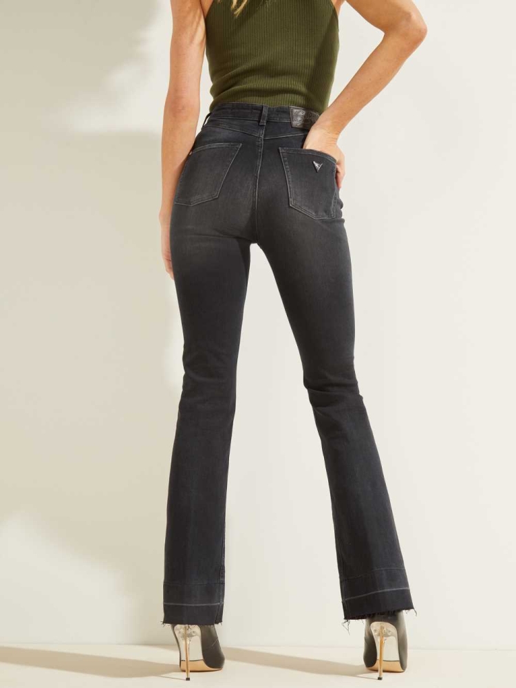 GUESS Pop '70s Bootcut Women's Jeans Black | UK9530MTF