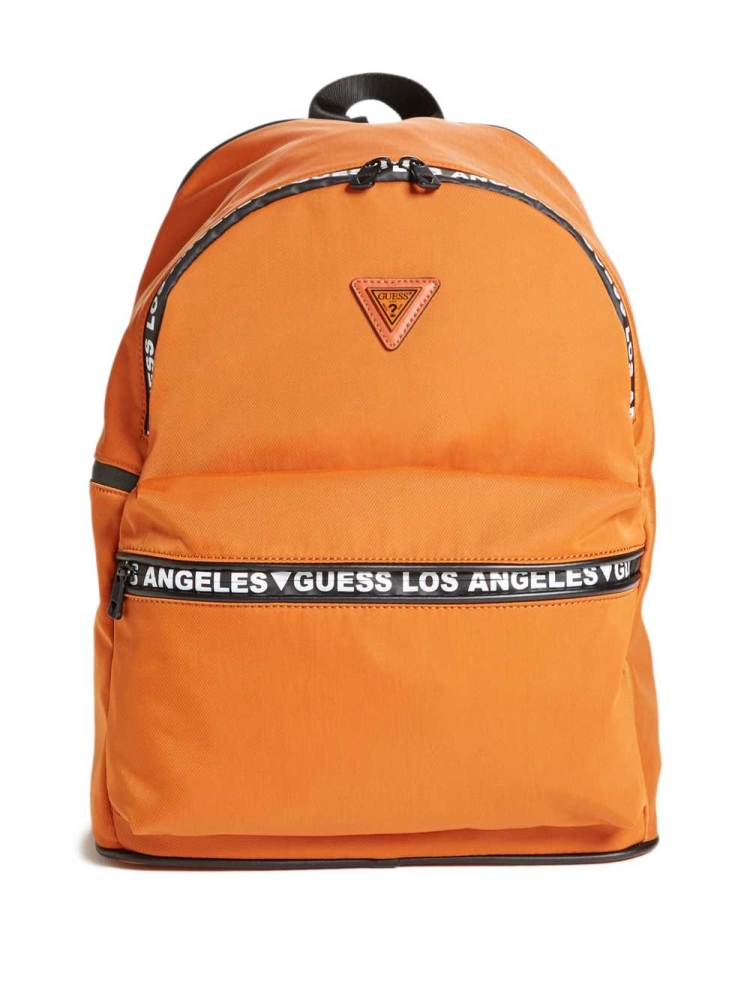 GUESS Quarto Nylon Women\'s Backpacks Orange | UK6917JCW