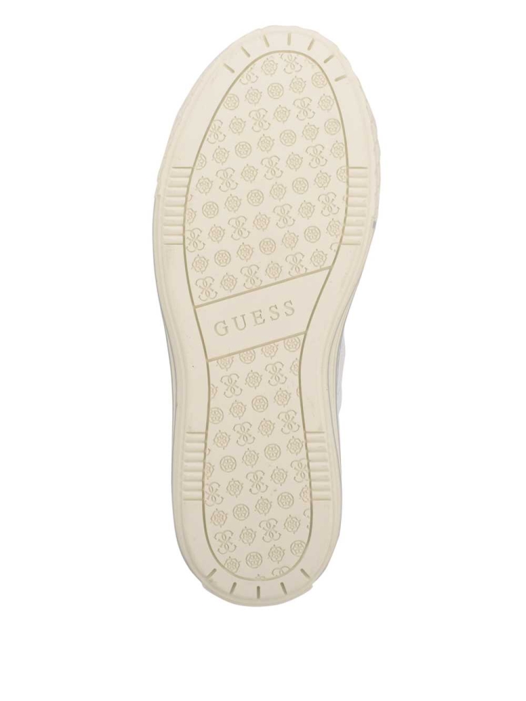 GUESS Quilted Low-Top Women's Sneakers White Multicolor | UK2856WCK