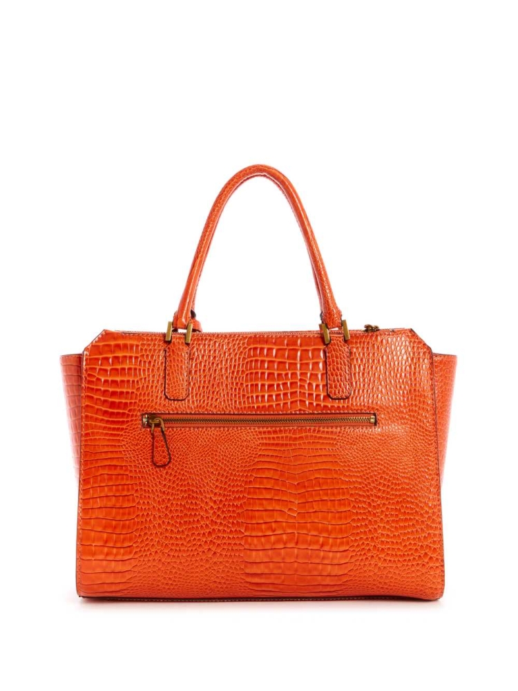 GUESS Raffie Carryall Women's Crossbodies Orange | UK7490XWN