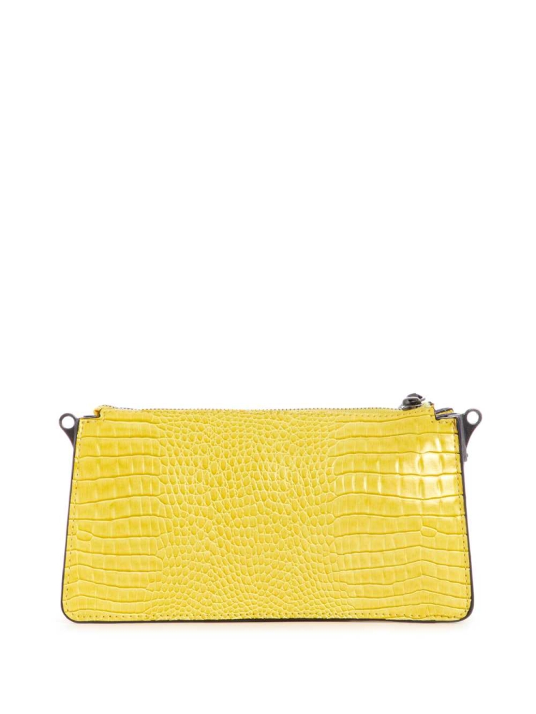 GUESS Raffie Mini Women's Crossbodies Yellow | UK1269VCF