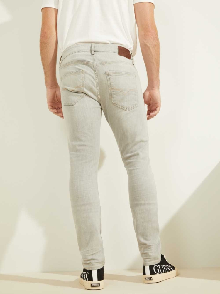 GUESS Sandstone Skinny Men's Jeans Grey | UK6078WTS