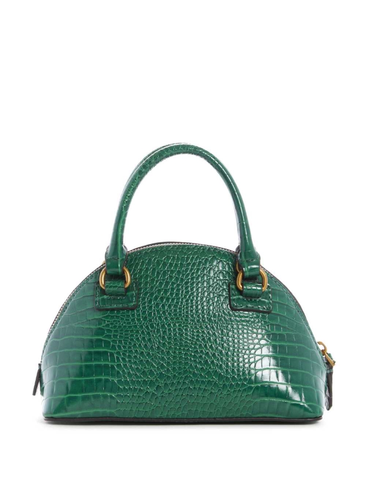 GUESS Shilah Small Dome Women's Crossbodies Green | UK3847EBG