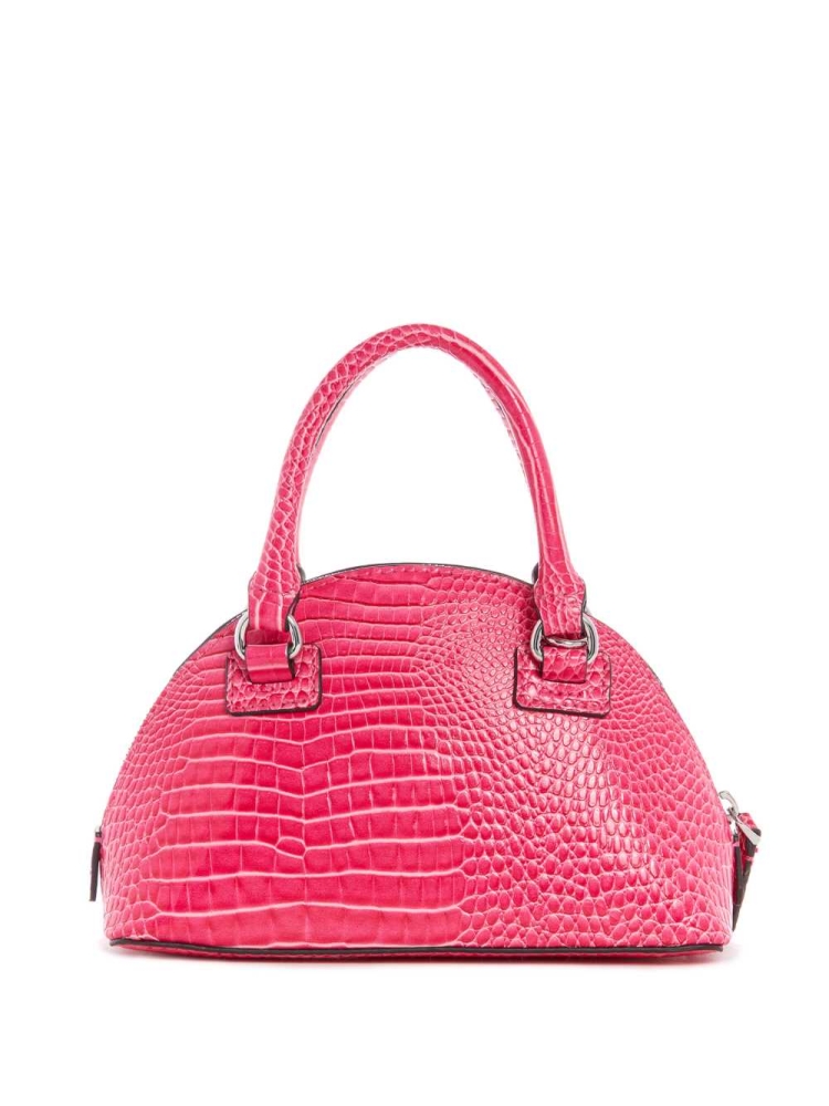 GUESS Shilah Small Dome Women's Crossbodies Fuchsia | UK6935OEJ