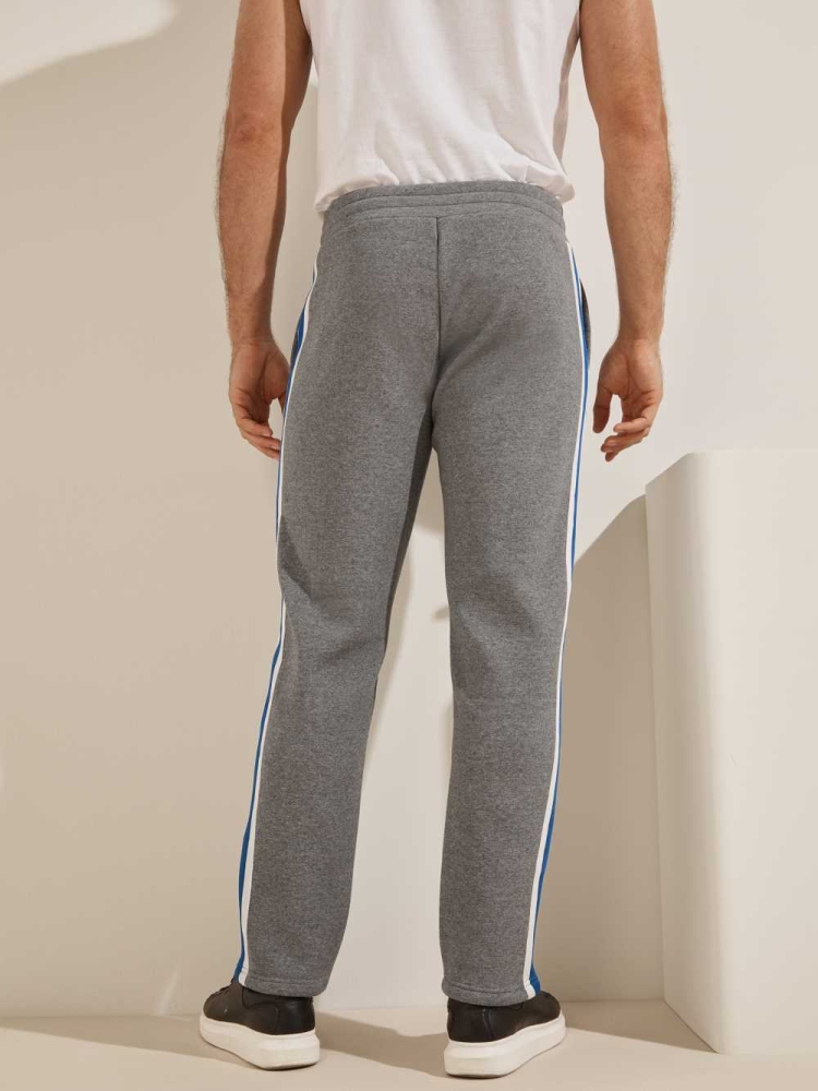 GUESS Side Stripe Men's Pants Light Grey | UK5837KIQ