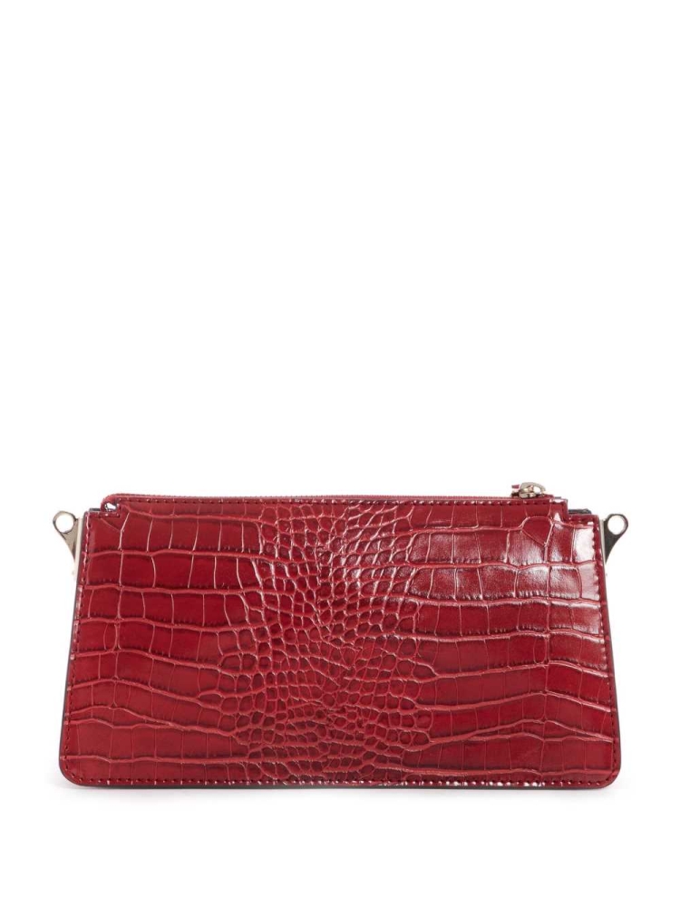 GUESS Stephi Mini Zip Women's Crossbodies Red | UK7658BSI