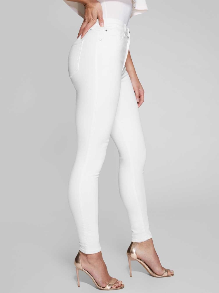 GUESS Stiletto No. 97 Skinny Women's Jeans White | UK3185RZO